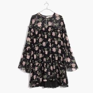 NEW Ulla Johnson™ Silk Dahlia Floral Mini Dress Sz 4